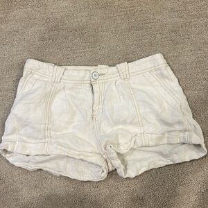 Free people white shorts, size 0